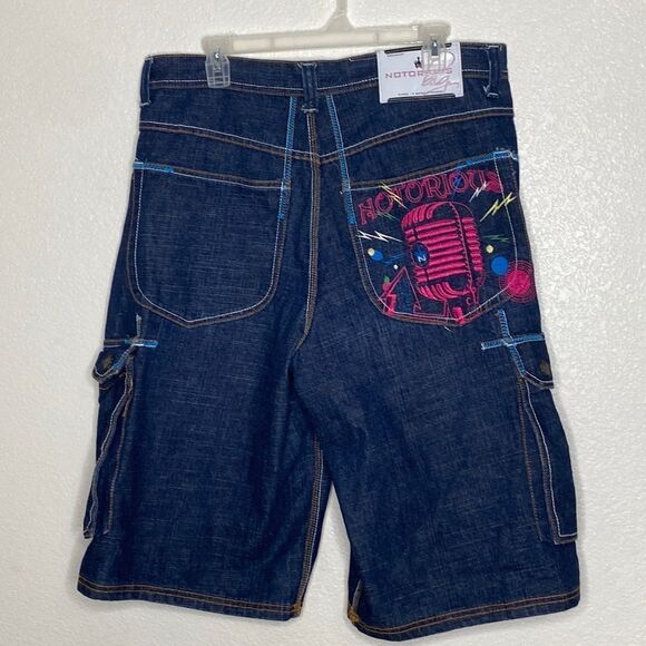 NOTORIOUS BIG Men’s Denim Shorts Size 36 - Picture 1 of 6